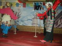 Tibetan-Traditional-Dance after the Tibet tour Group Dinner  &raquo; Click to zoom ->