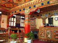 Hotel Lobby in Dhood Gu Hotel in Lhasa,Tibet  » Click to zoom ->