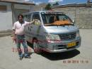 Tibet tour van and Tibetan driver  &raquo; Click to zoom ->