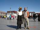 John with our guide Dawa la,infront of Jokhang Temple,Spring 2007  &raquo; Click to zoom ->