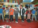 Dancing after students' group meal in Tibet  &raquo; Click to zoom ->