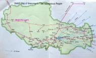 New tourist map of tibet, Tibet Tourist Maps, Travel Map of Tibet  » Click to zoom ->
