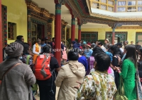 Indian Pilgrims travelers to Mt. Kailash with our local Tibet agent  &raquo; Click to zoom ->