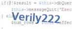 verification code